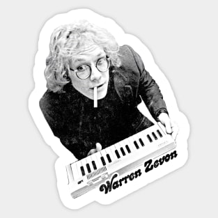 Warren Zevon / Retro Fan Design Sticker